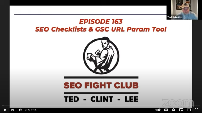 SEO Fight Club – Episode 163 – SEO Checklists